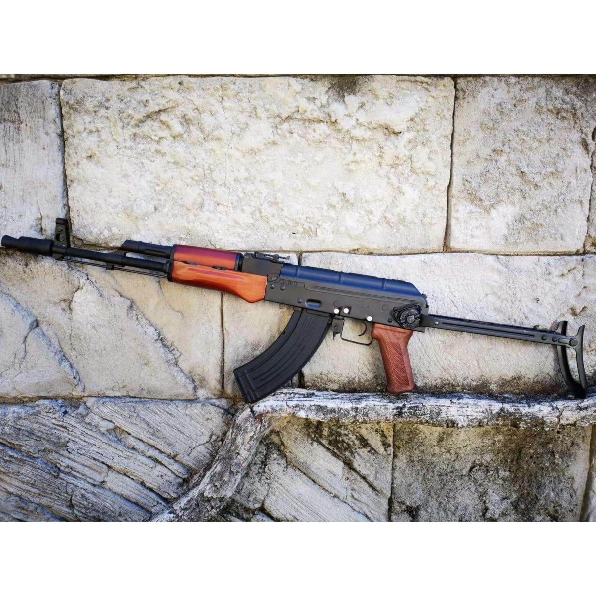 Real Wood Handguard Double Bell 010A AKMS AEG - Tactical Edge Hobbies