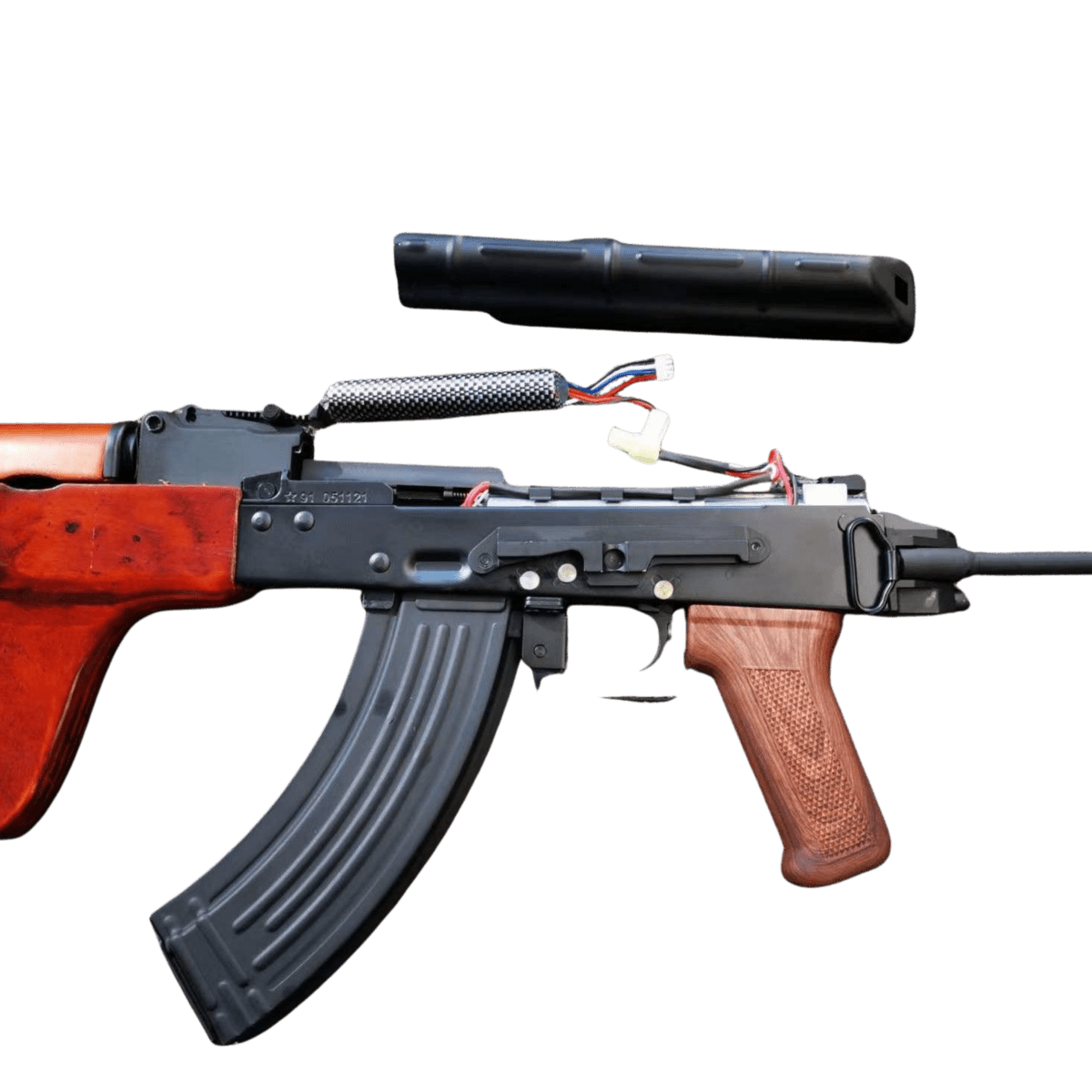 Double Bell 015B AK-AIMS AEG Gel Blaster With Real Wood Handguard