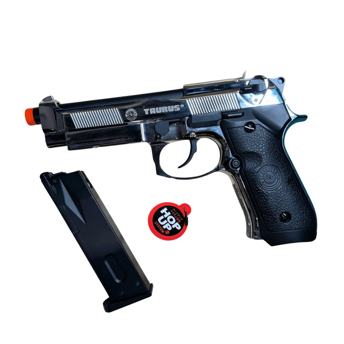 DOUBLE BELL Beretta M92 A1 M9 Gas Blow Back Gel Blaster - Silver Chrome