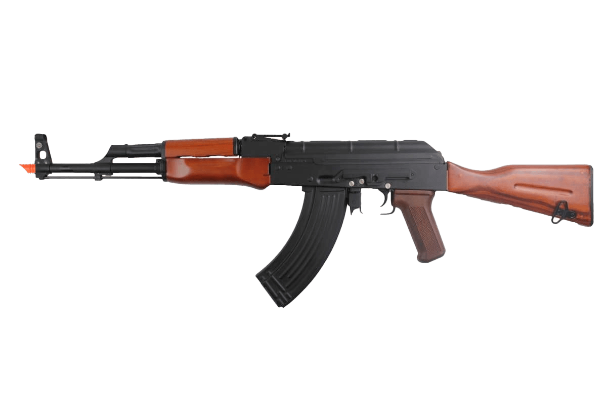 Durable Double Bell Real Wood AK47 AEG Gel Blaster for authentic tactical gameplay - Tactical Edge Hobbies