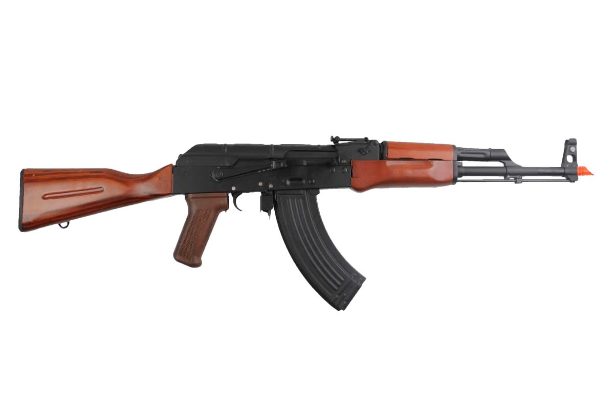 High-quality Double Bell Real Wood AK47 AEG Gel Blaster with realistic wood finish - Tactical Edge Hobbies