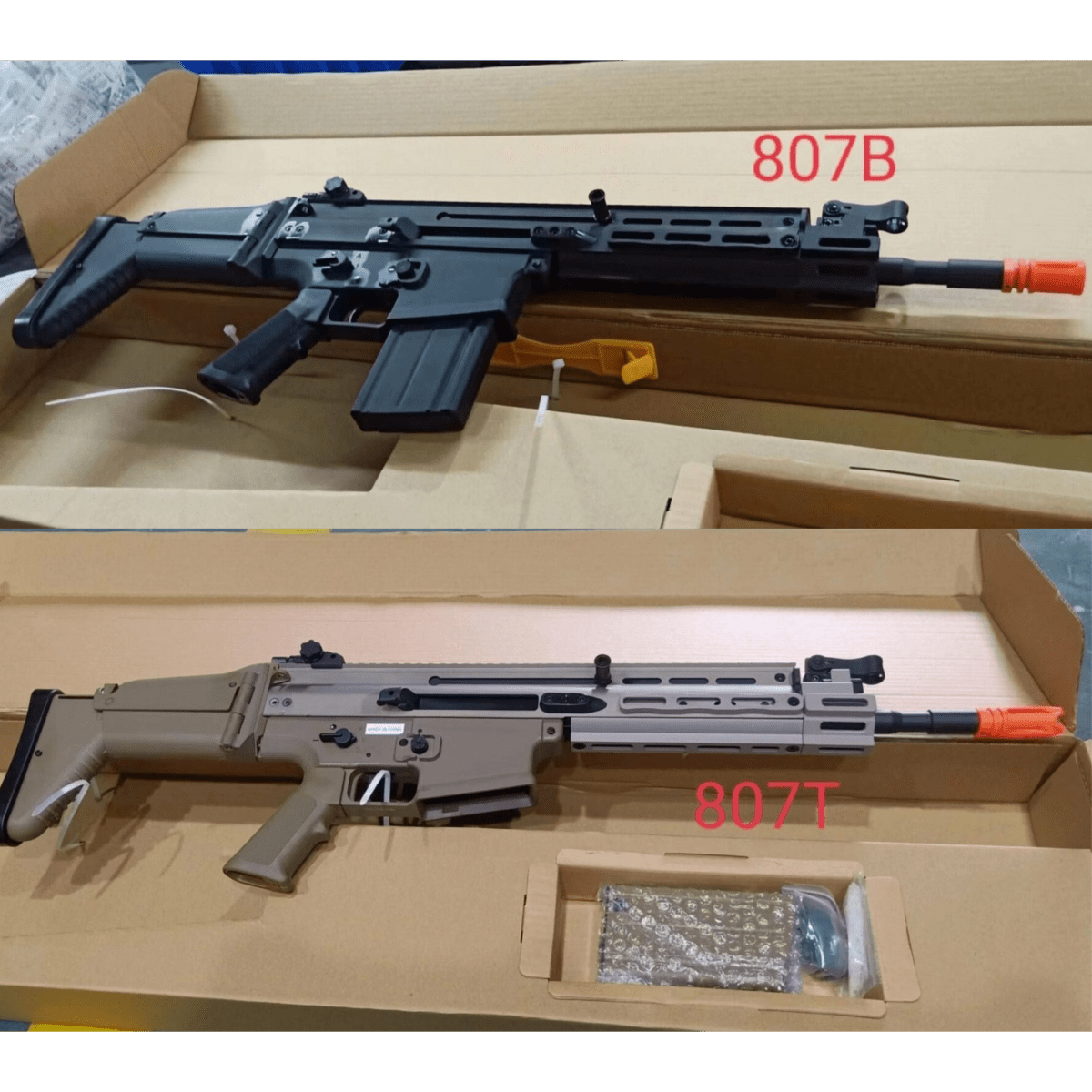Double Bell SCAR-H  M-LOK / PMM-style Metal AEG Gel Blaster - Black