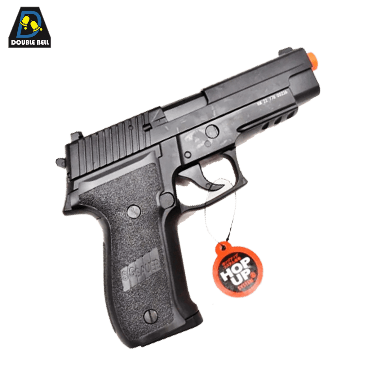 Double Bell SIG P226 GBB for realistic gas blowback gel blaster action - Tactical Edge Hobbies