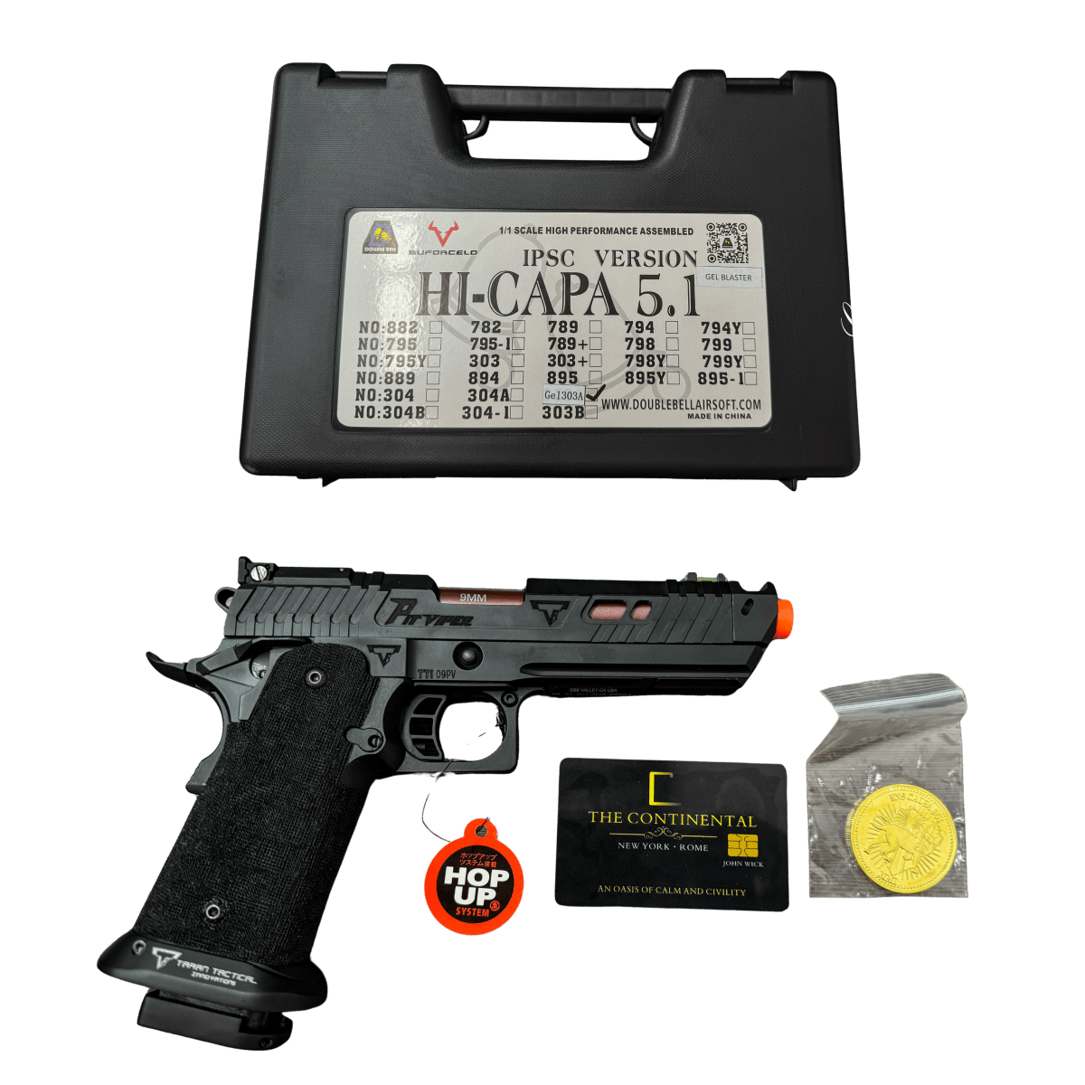 Double Bell 303A Pit Viper JW4 GBB gel blaster pistol - Tactical Edge Hobbies