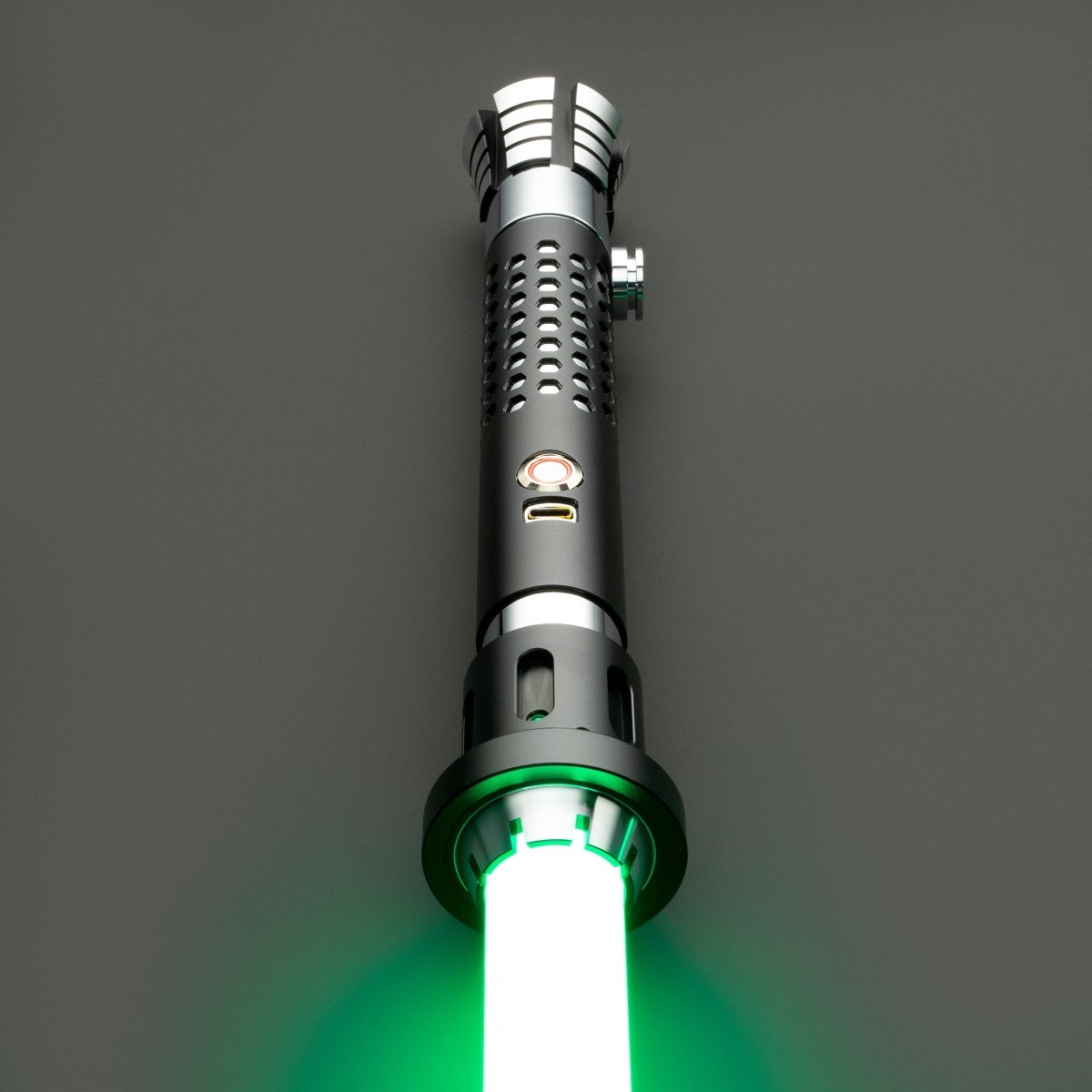 Close-up of Dread Light Saber’s dark, glowing blade - Battle Sabers