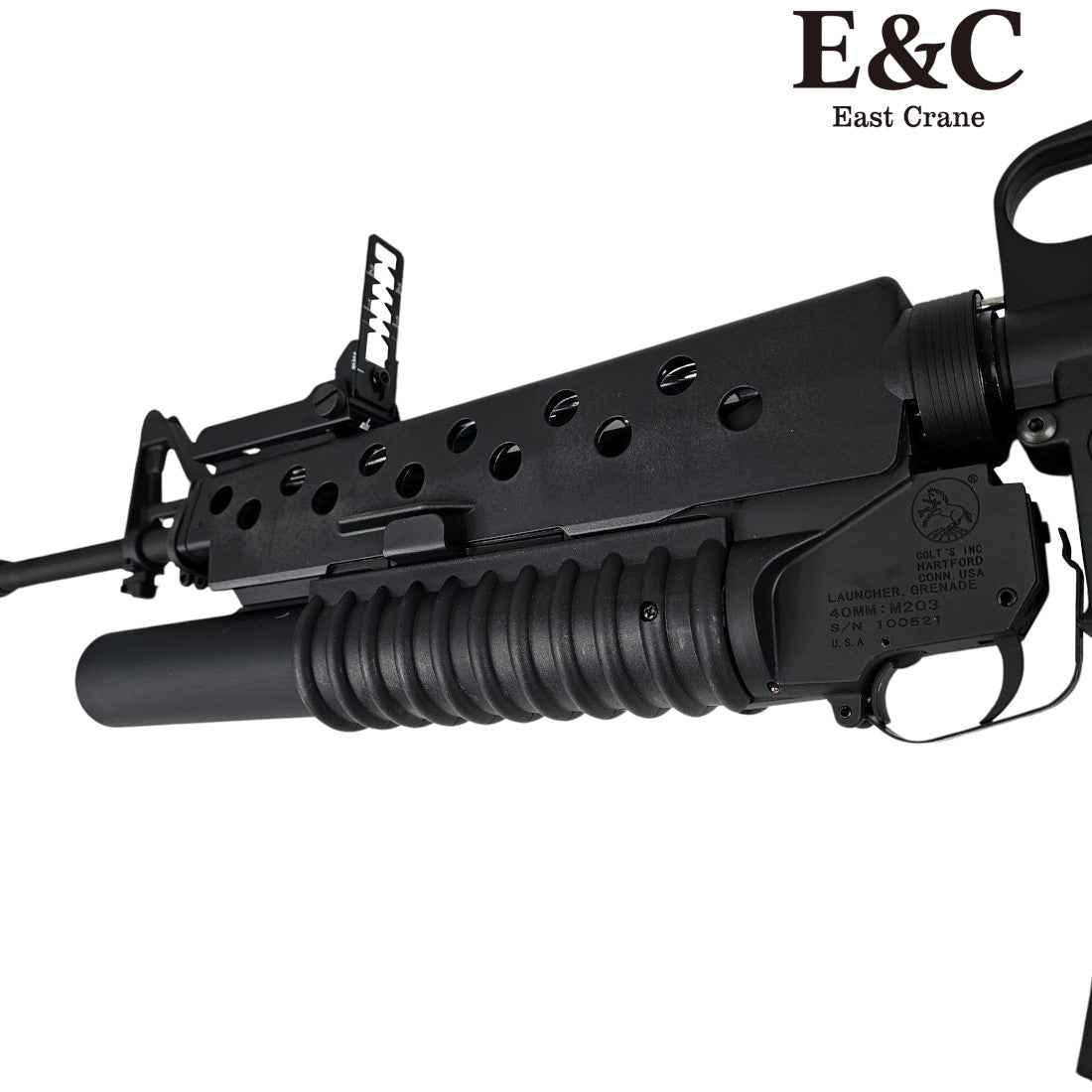 Versatile E&C M16 Gel Blaster with M203 Grenade Launcher for ultimate customization - Tactical Edge Hobbies
