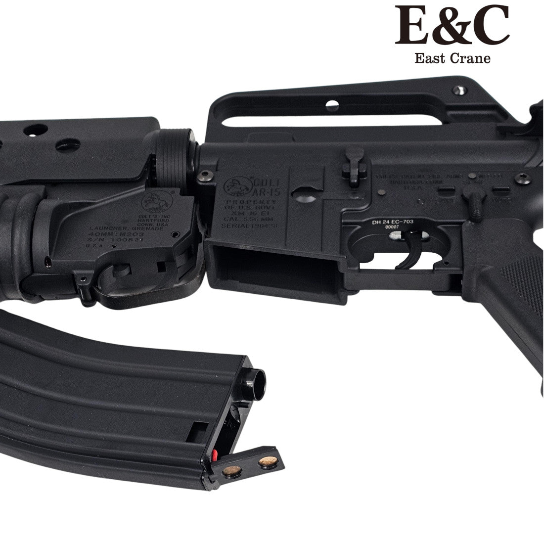 E&C M16 Gel Blaster with M203 Grenade Launcher for superior tactical setups - Tactical Edge Hobbies