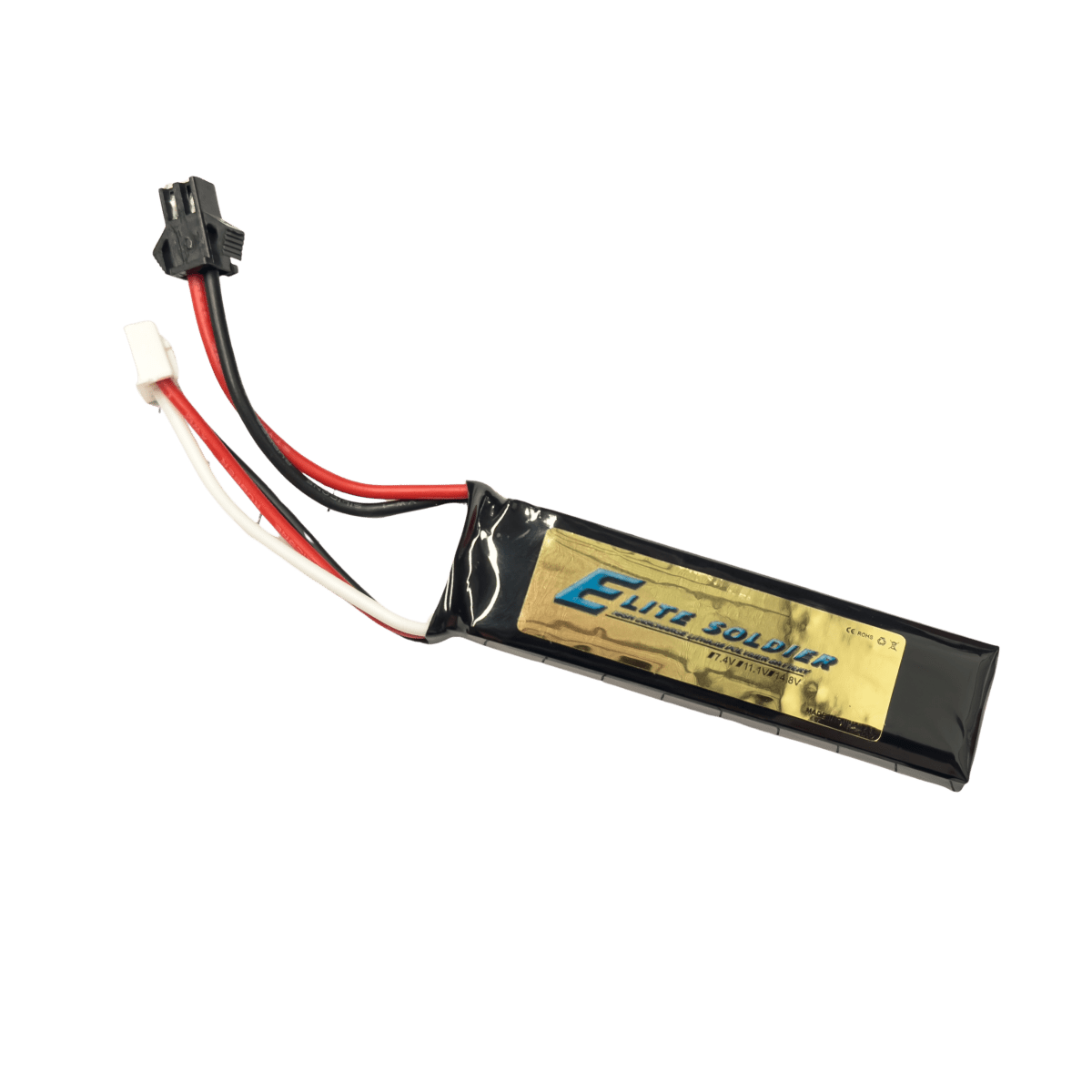 Elite Soldier 7.4v 750mAh small battery with JST plug - Tactical Edge Hobbies
