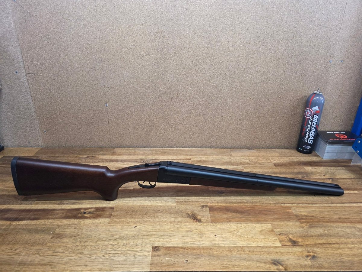 Ex Demo - HWASAN 0521 Real Wood Double Barrel Gas Gel Blaster