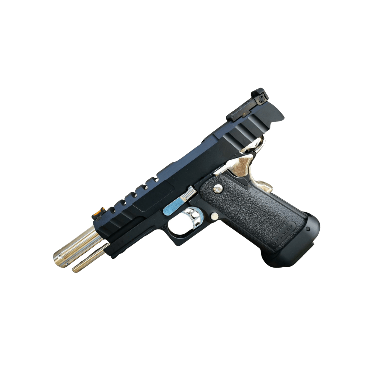 Golden Eagle 3343 Metal GMX OPS Hi-Capa 5.1 Gas Blow Back Gel Blaster - Black/Silver