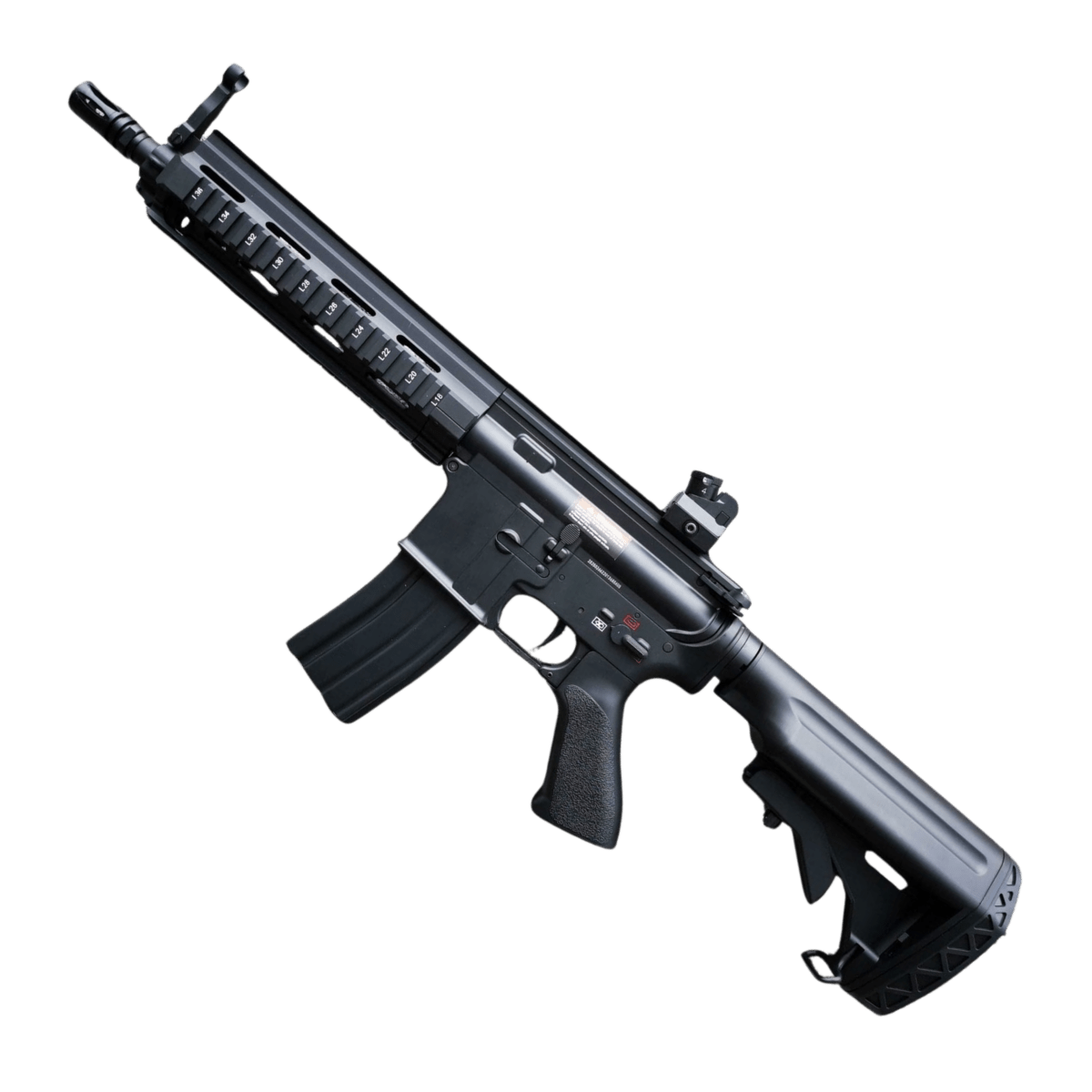 Golden Eagle HK416D AEG Engraved Metal Gel Blaster - Black (FB6621)