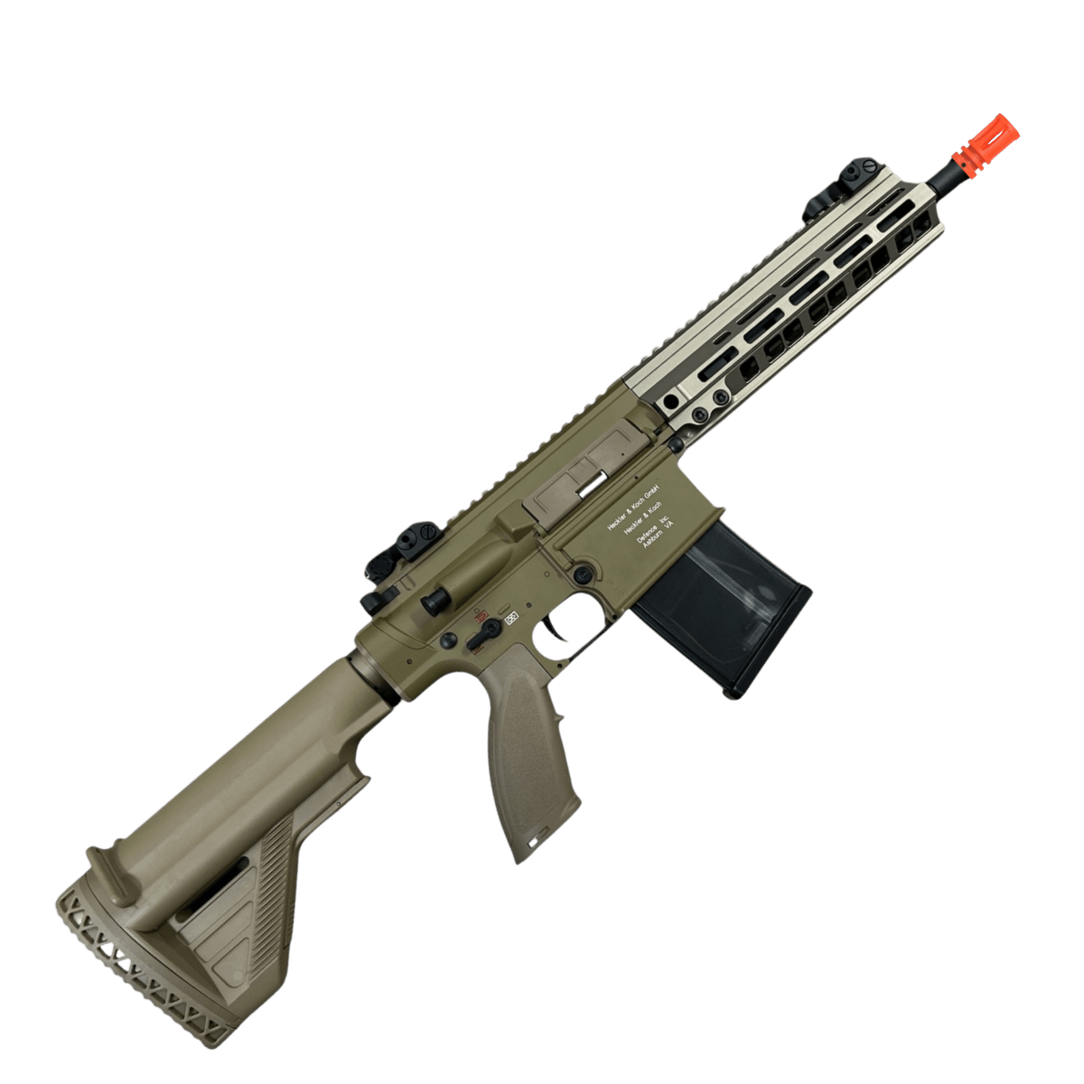 Golden Eagle HK417D Gel Blaster AEG Rifle w/9” Handguard - Tan