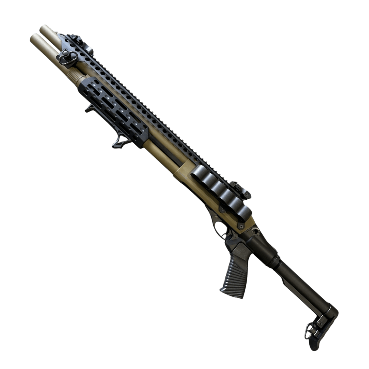 M870 GEL8875 gas shotgun with tactical rails Golden Eagle - Tactical Edge Hobbies