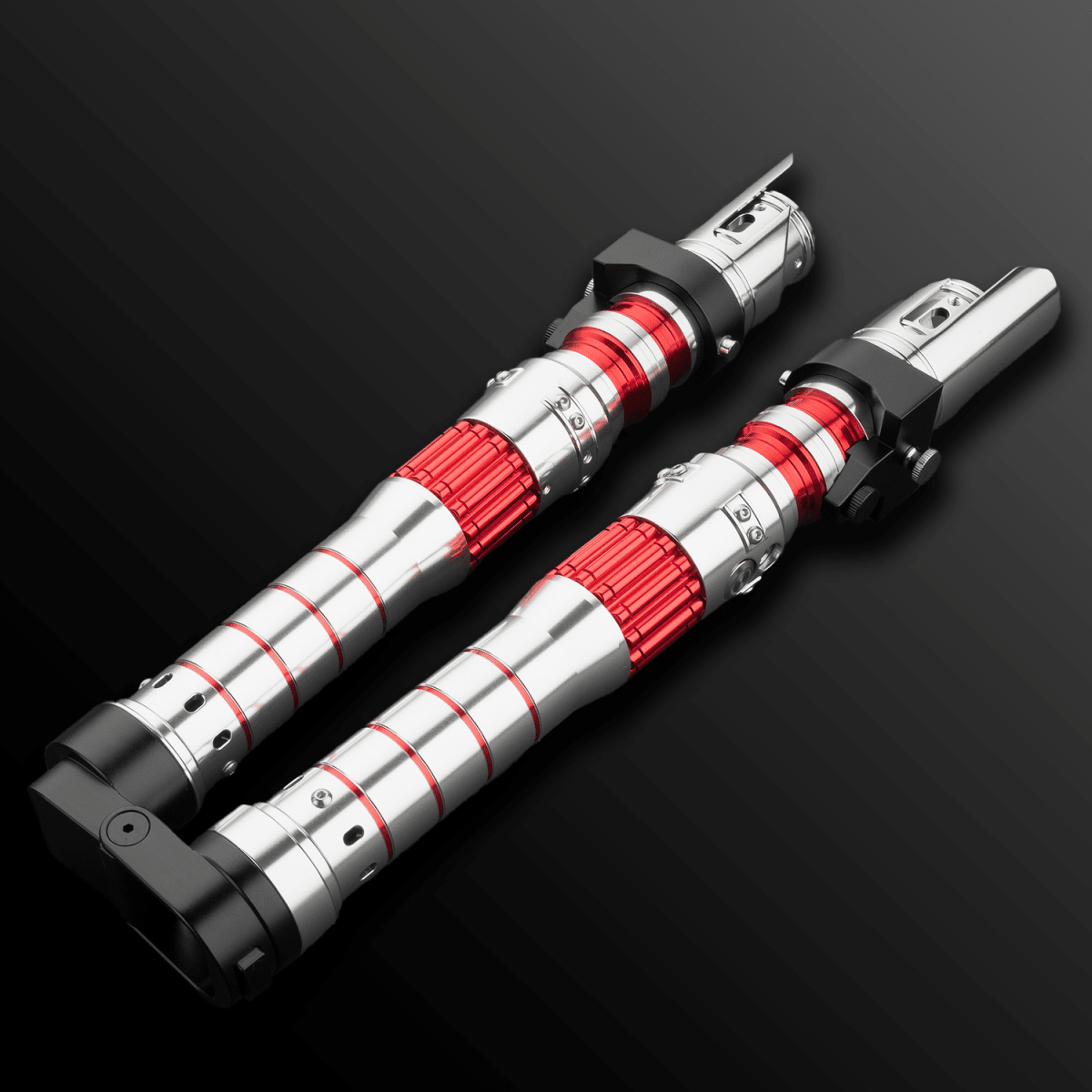 Inspired Dark Rey Red Double-Bladed Lightsaber - Battle Sabers