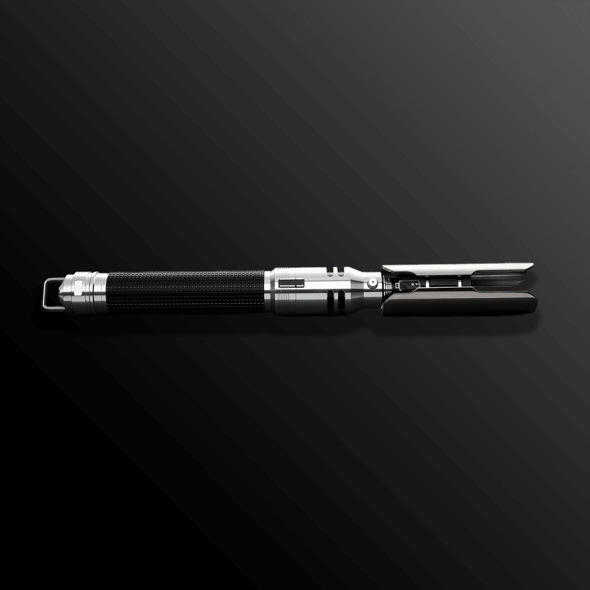 Cal Kestis custom lightsaber with metallic grip and blue blade – Battle Sabers