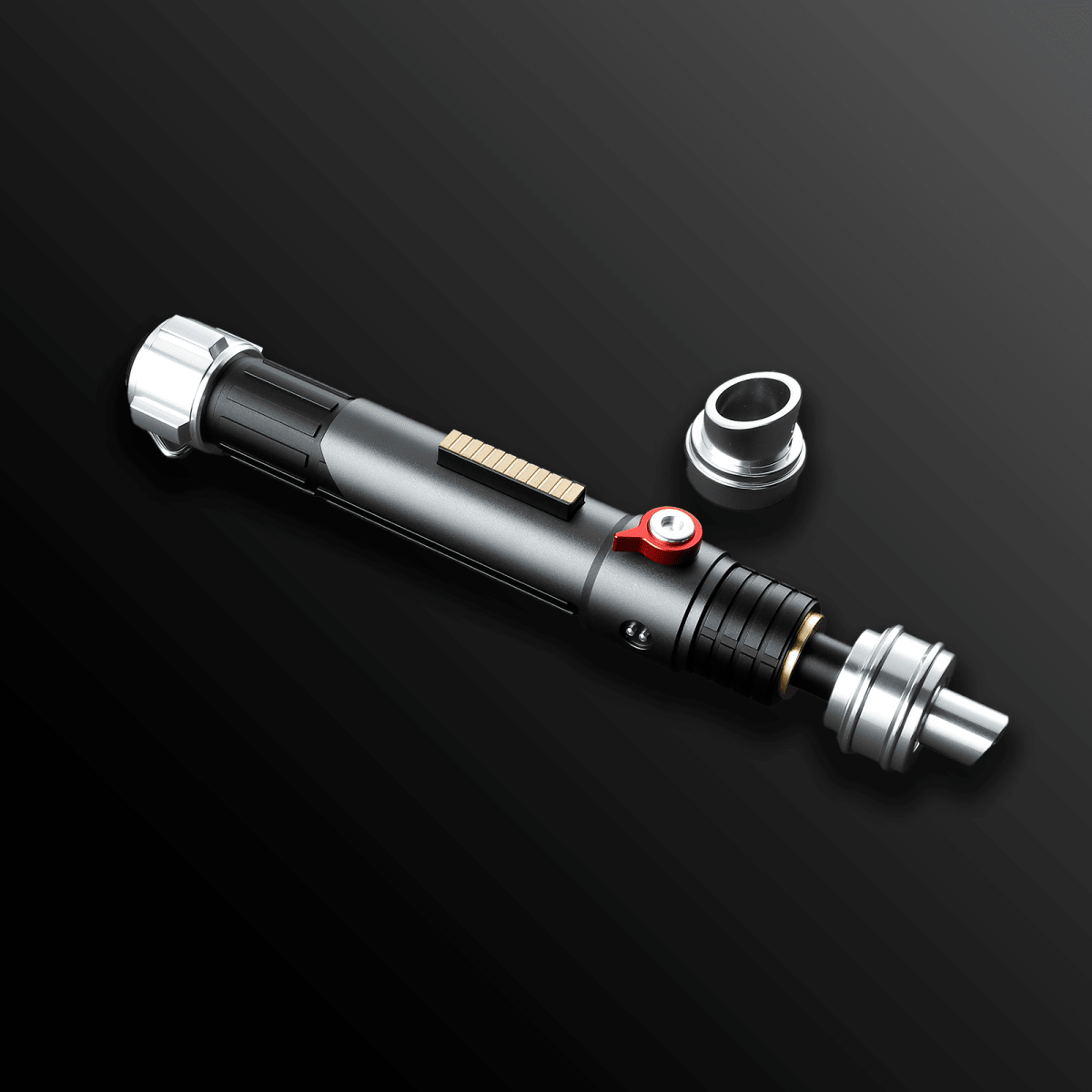 Ezra Bridger lightsaber with sleek metallic hilt and blue blade – Battle Sabers