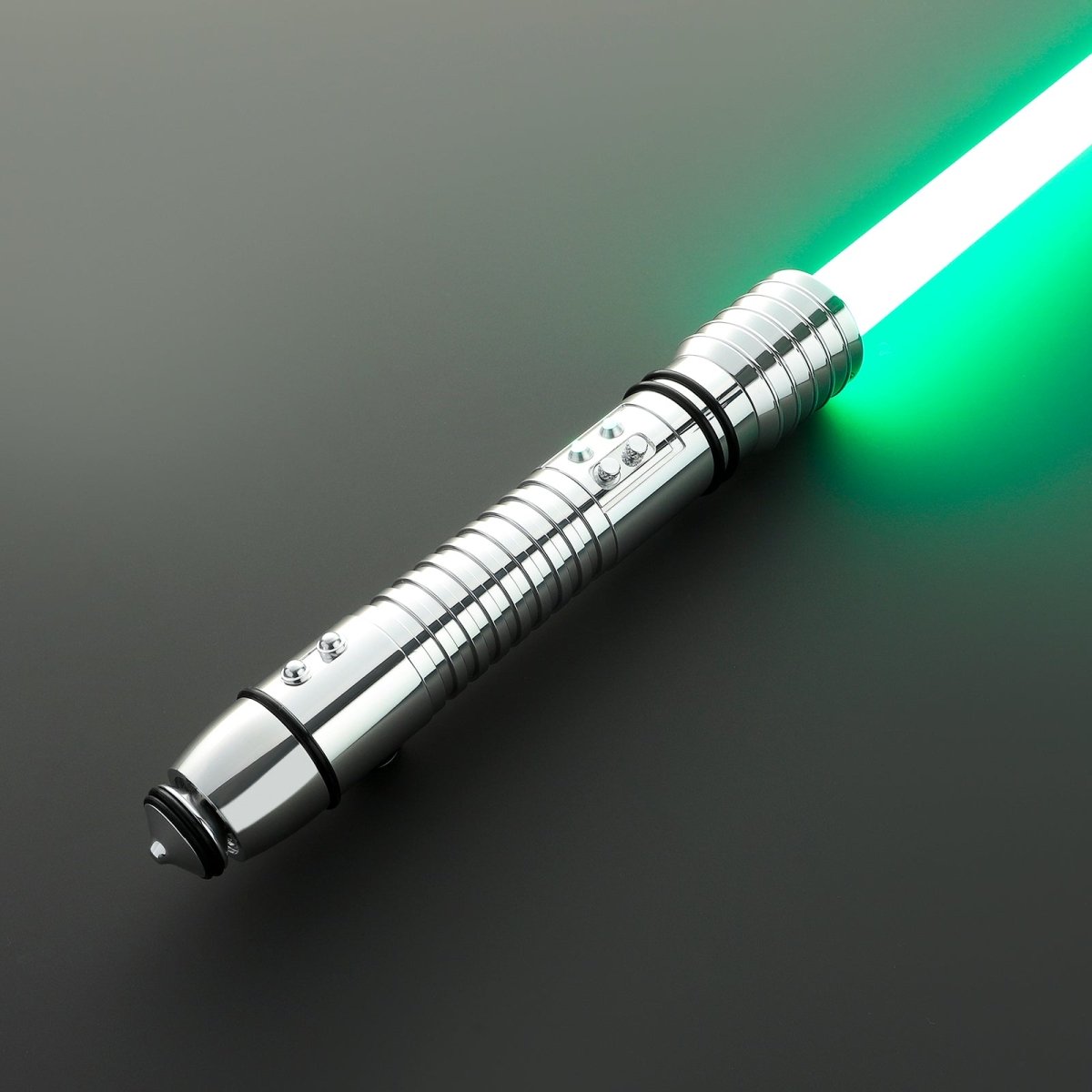 Kit Fisto-inspired lightsaber with elegant hilt and green glow – Battle Sabers