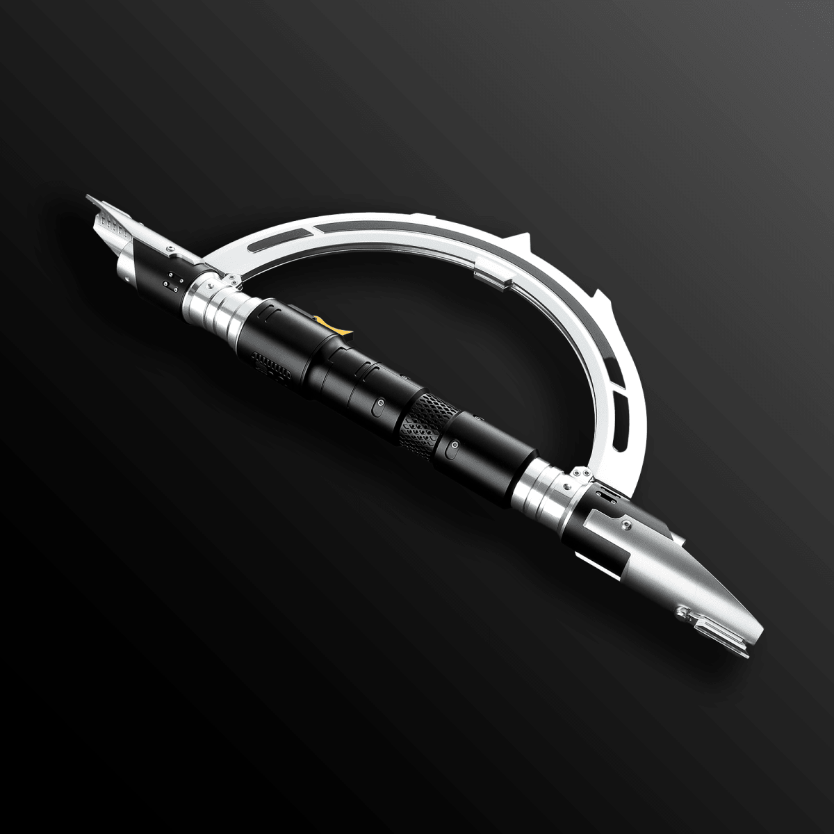 Master Kelleran BEQ lightsaber with detailed hilt and green blade – Battle Sabers