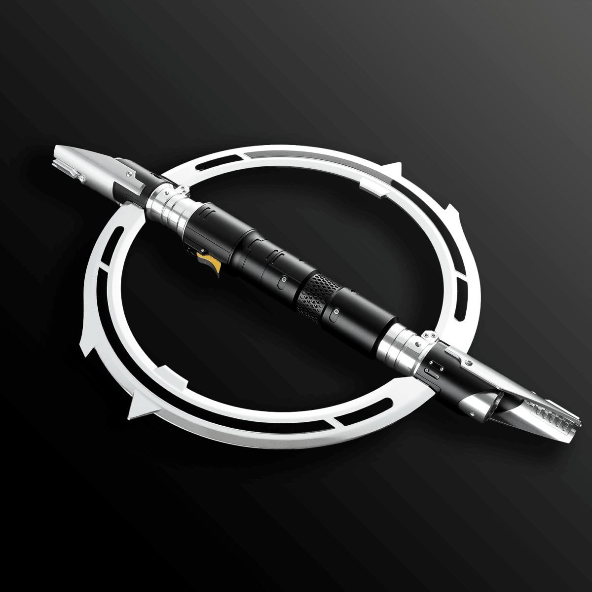Master Kelleran BEQ lightsaber with green glowing blade – Battle Sabers