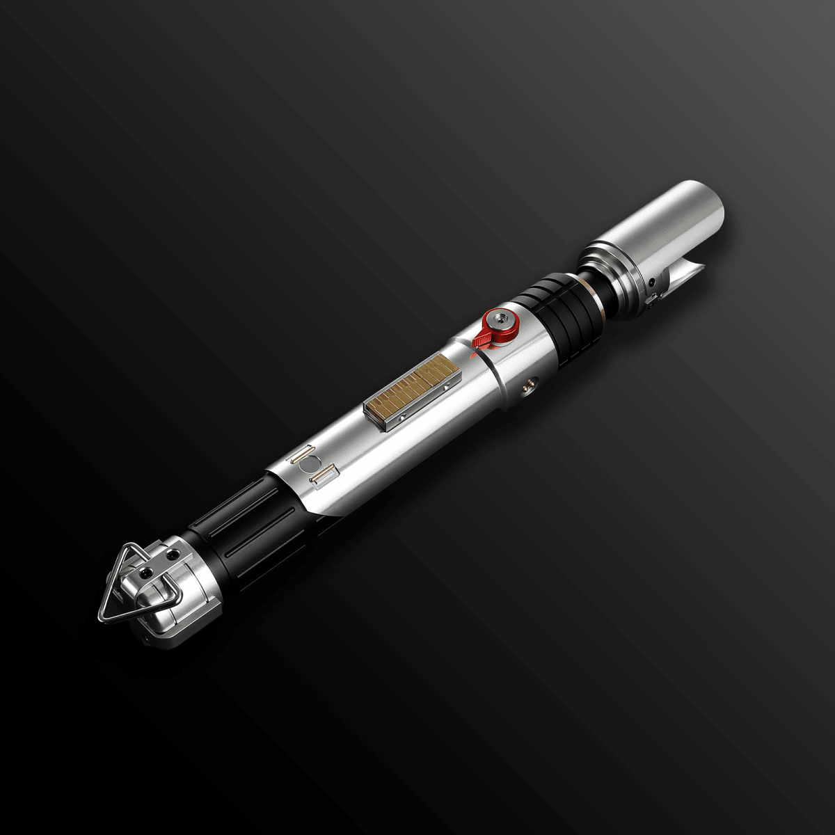 Sabine Wren chrome lightsaber with purple glowing blade – Battle Sabers