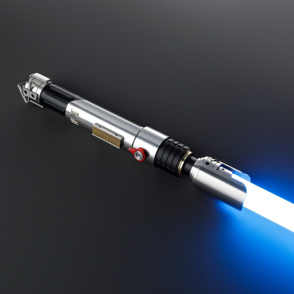 Sabine Wren-inspired chrome lightsaber with glowing purple blade – Battle Sabers