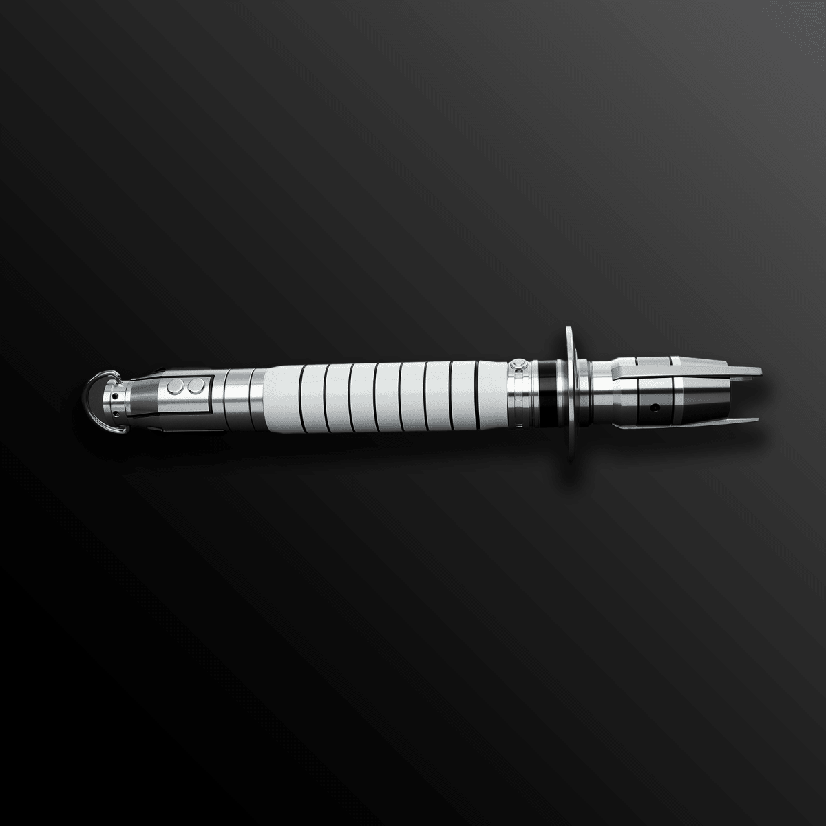 Shin Hati lightsaber with glowing red blade – Battle Sabers