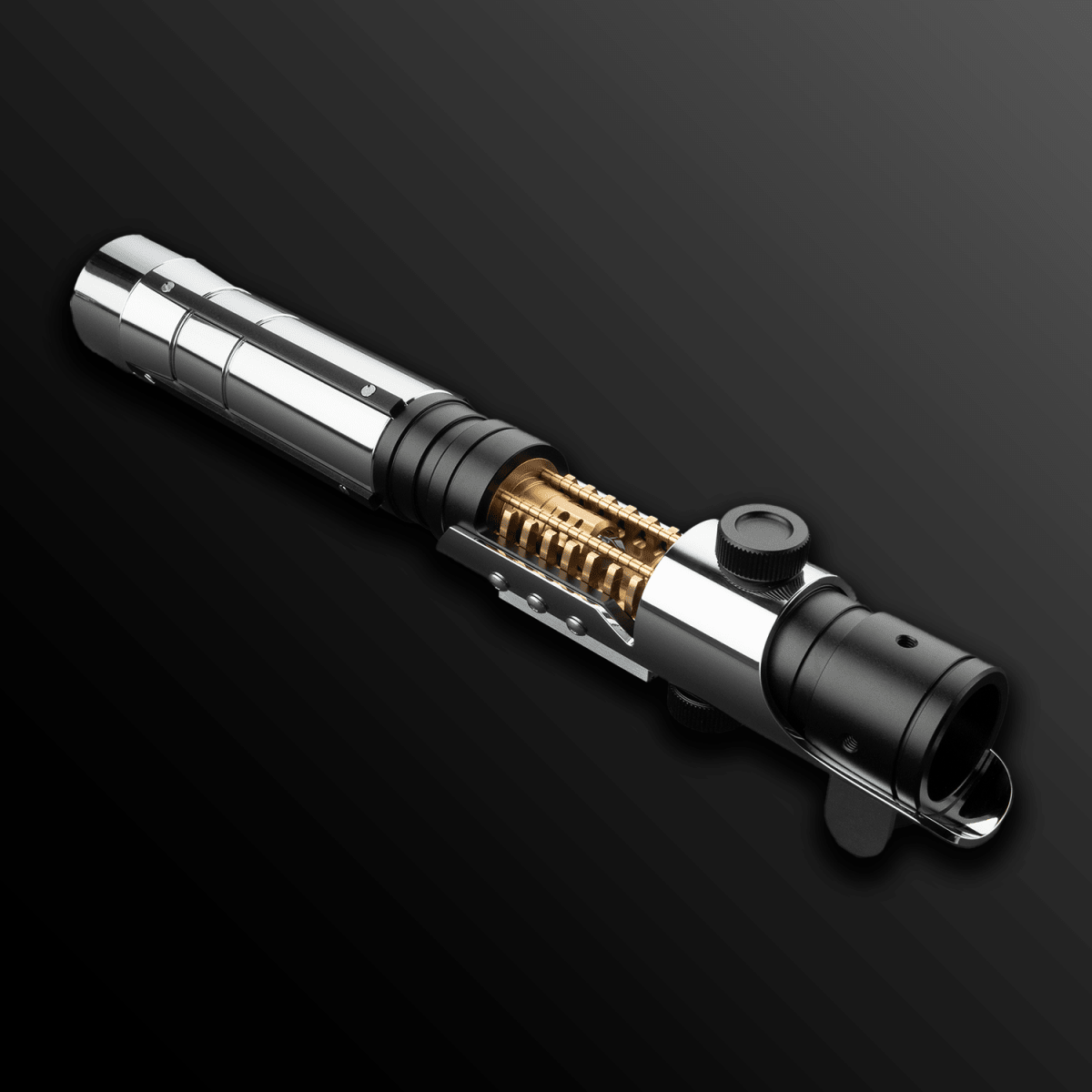 Custom Star Killer V1 lightsaber with crystal power and radiant blue glow – Battle Sabers