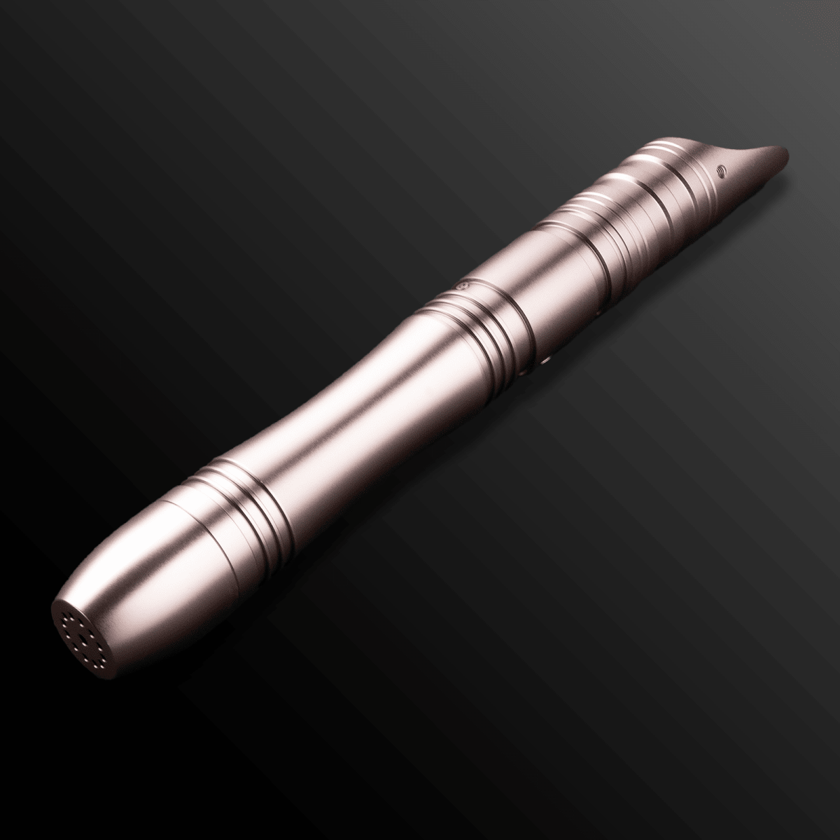 Close-up of Jovian Light Saber’s illuminated hilt - Tactical Edge Hobbies