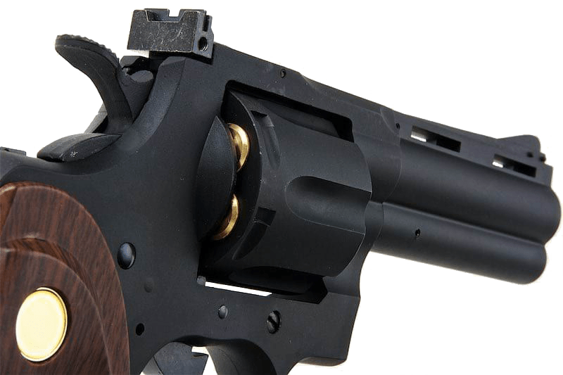 Python 357 4 inch gas gel blaster revolver King Arms - Tactical Edge Hobbies