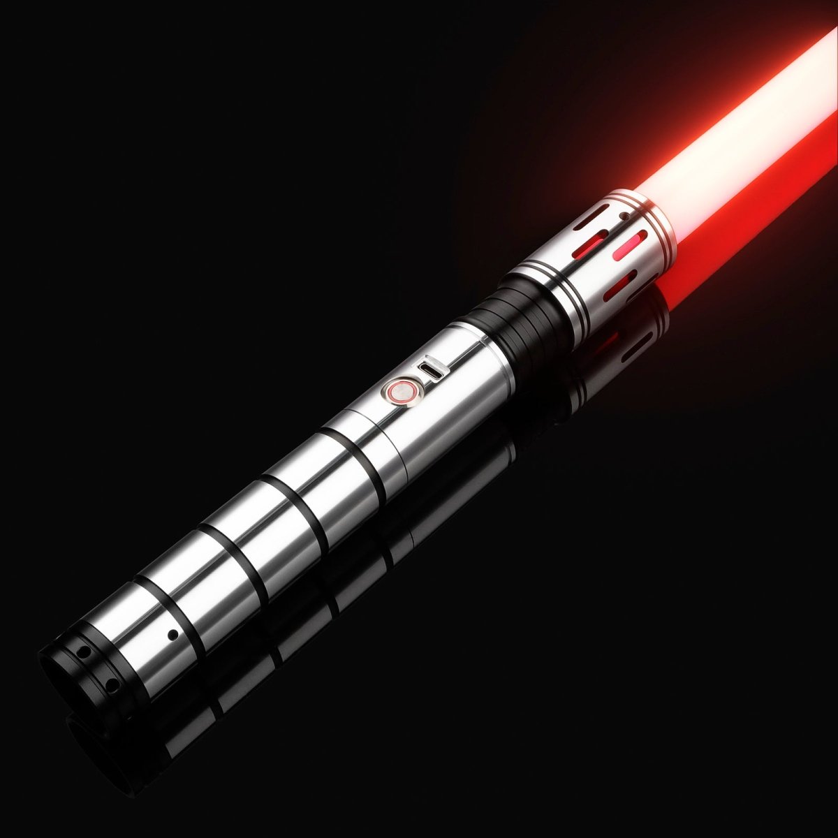 Close-up of Knight Light Saber’s radiant blade - Tactical Edge Hobbies