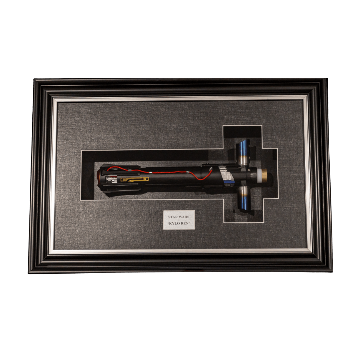 Kylo Wren Crossguard Lightsaber Framed Memorabilia Star Wars - Tactical Edge Hobbies