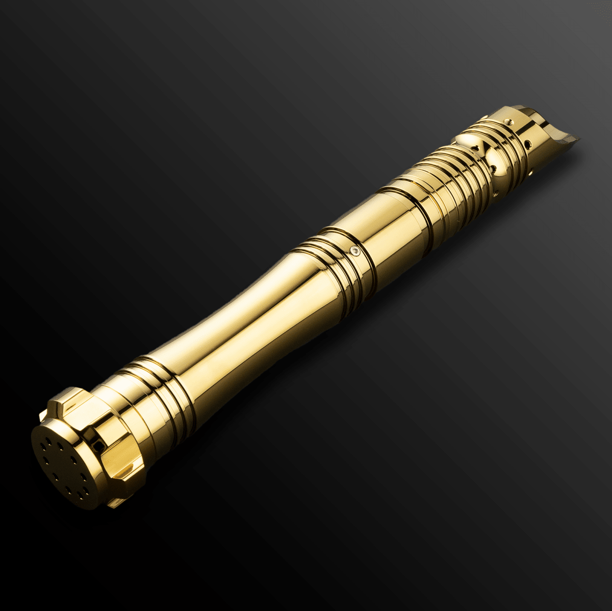 Side view of Lodaka Light Saber with a polished hilt - Battle Sabers