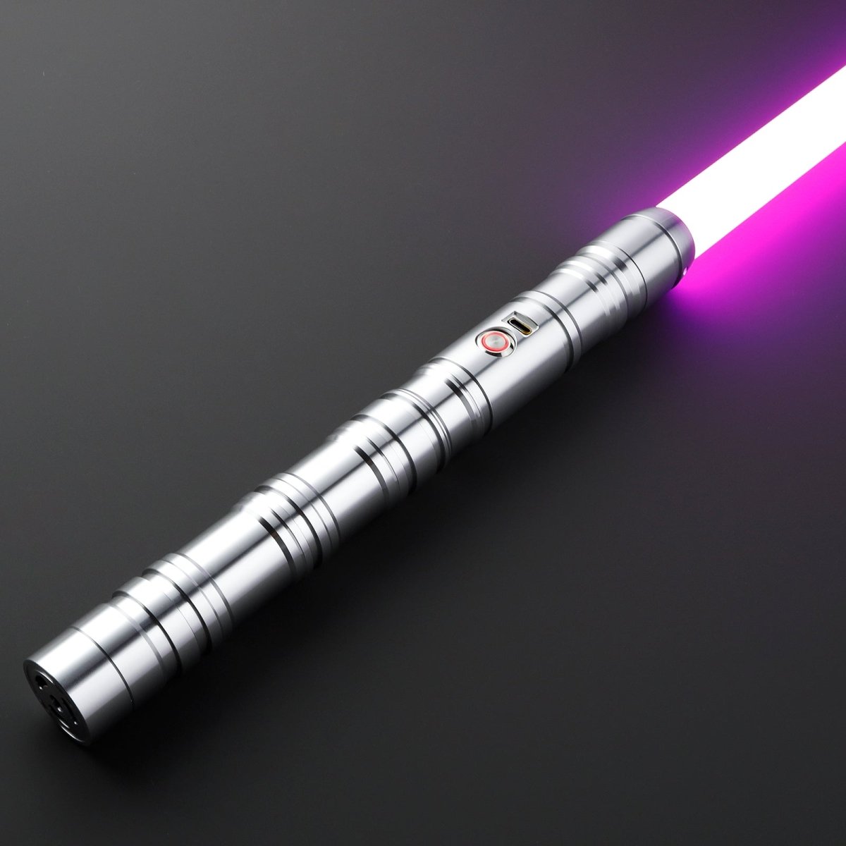 Close-up of Monolith Light Saber’s radiant glowing blade - Tactical Edge Hobbies