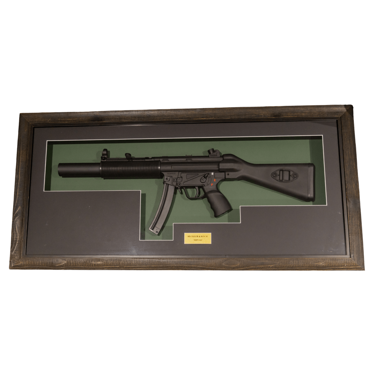 MP5-SD Sub Machine Gun Imitation Framed Memorabilia Military - Tactical Edge Hobbies