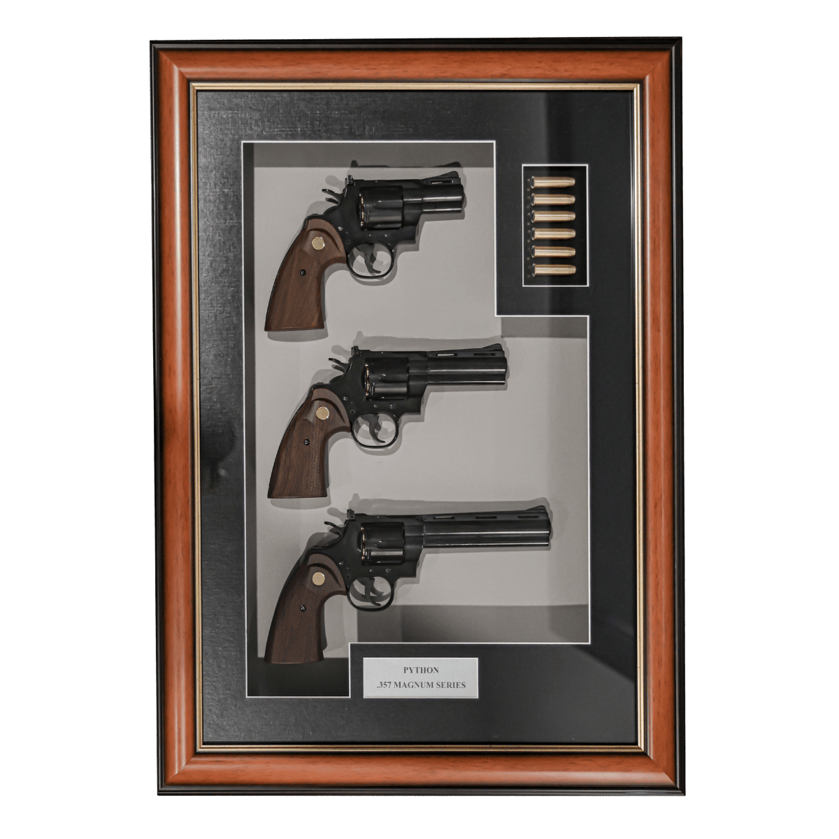 Python 357 Series Revolver Imitation Framed Memorabilia Military - Tactical Edge Hobbies