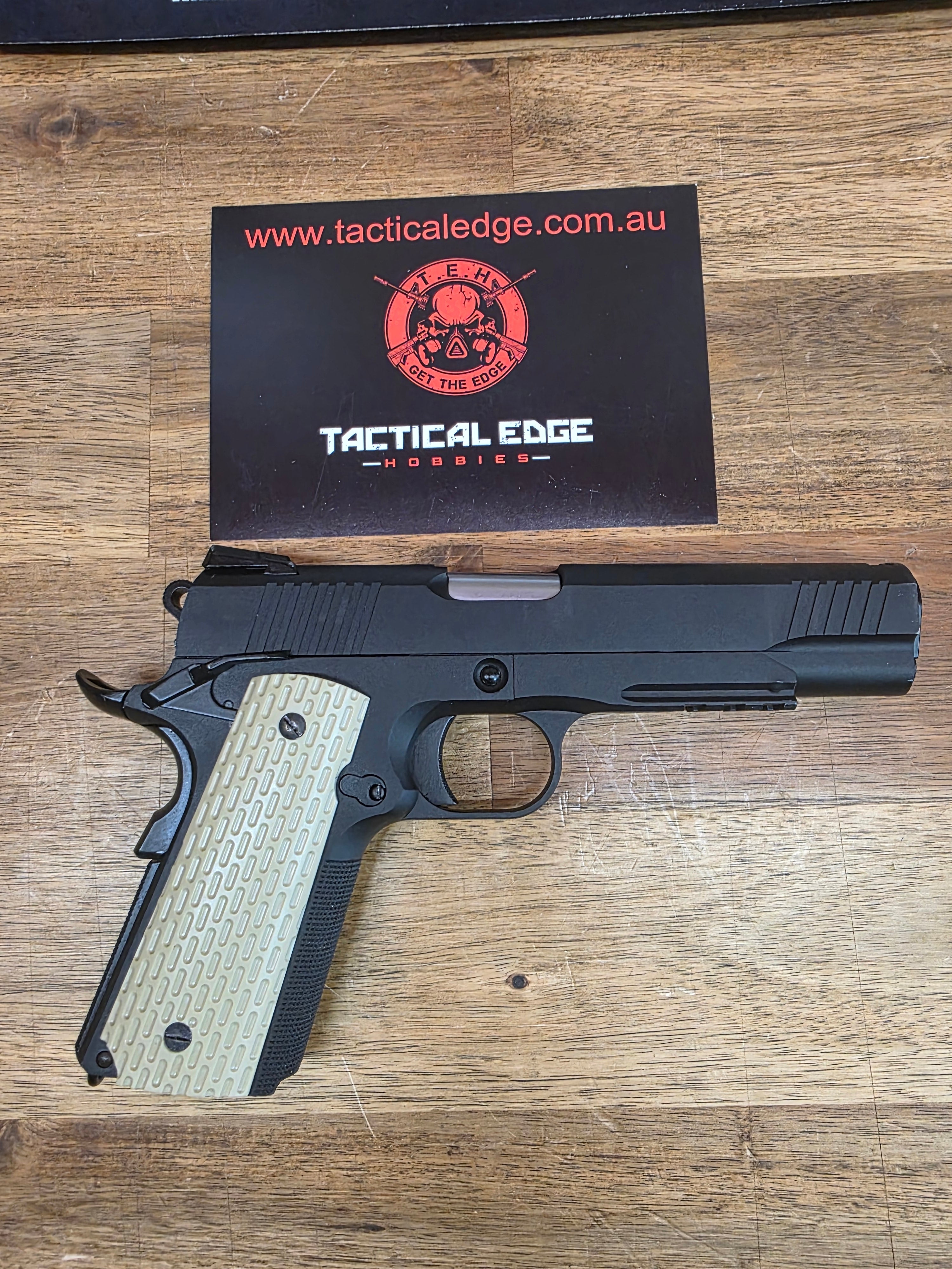Ex Demo - WE Tech 1911 Kimber Gelsoft Gas Blowback Gel Blaster - Black