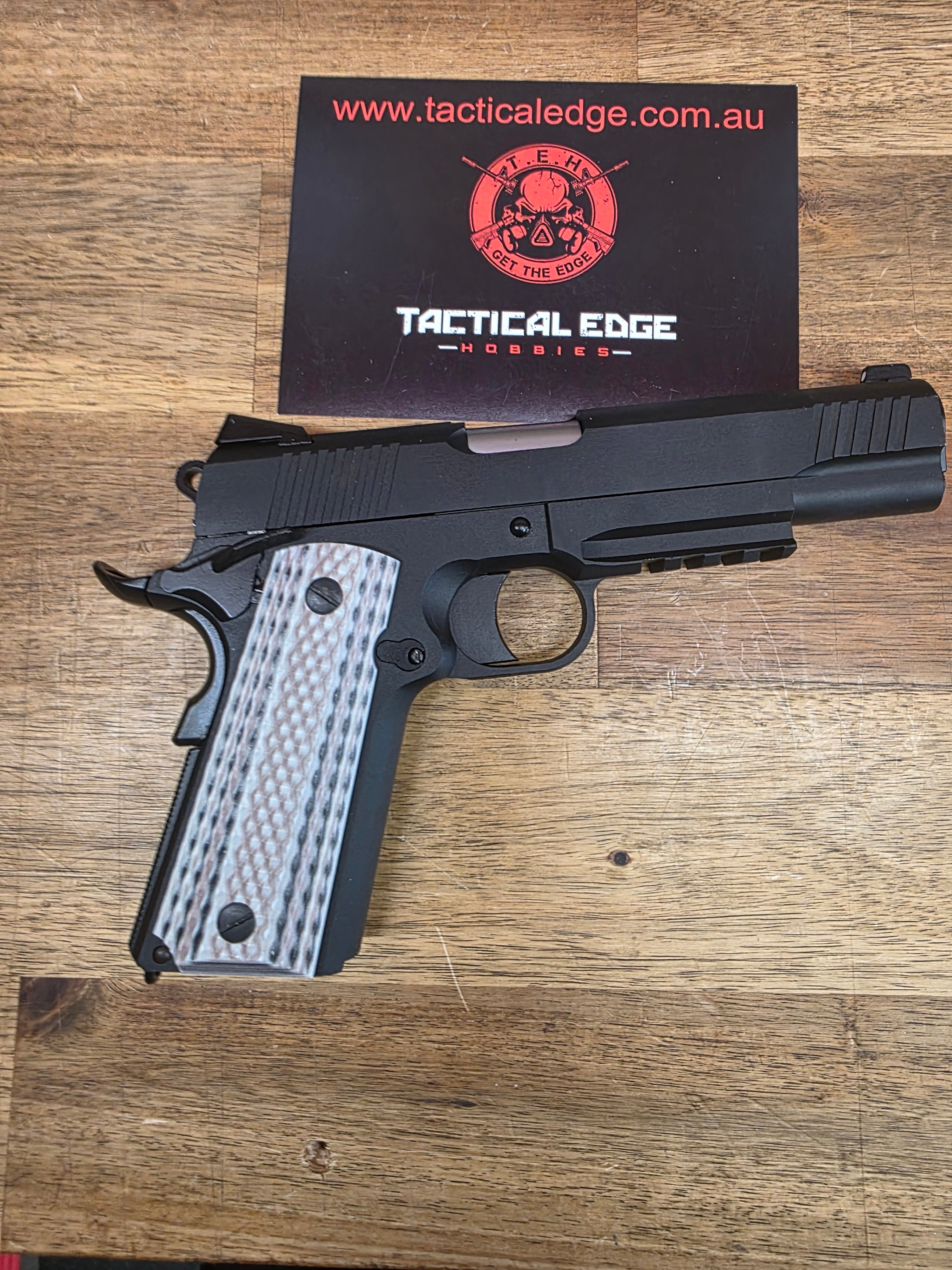 Ex Demo - WE Tech 1911 M45A1 Gelsoft Gas Blowback Gel Blaster - Black