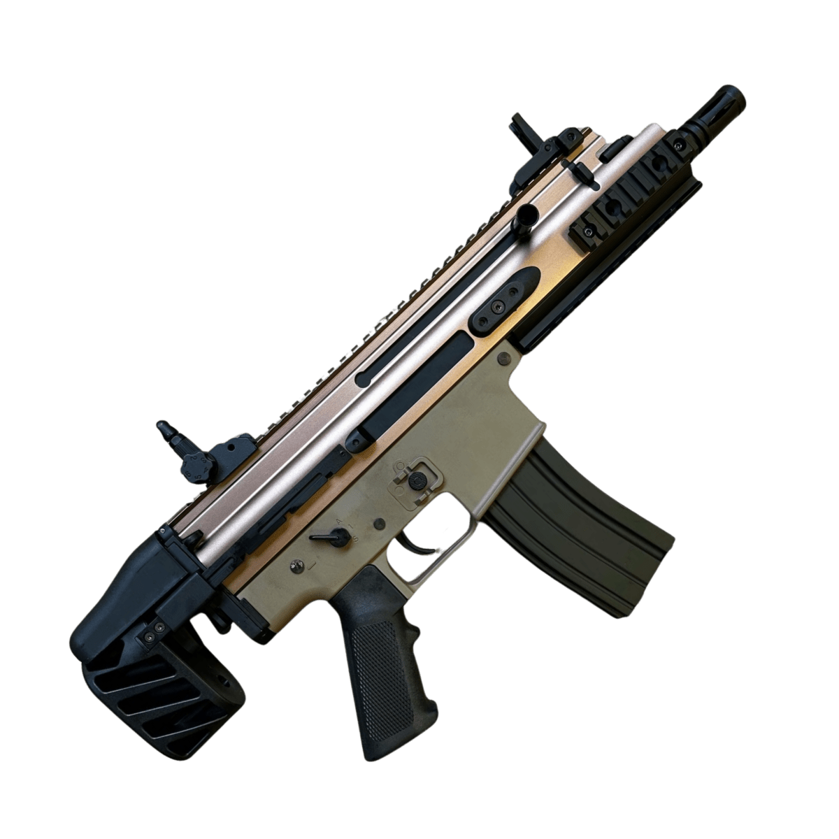 SCAR-SC AEG Metal Gel Blaster - Tan