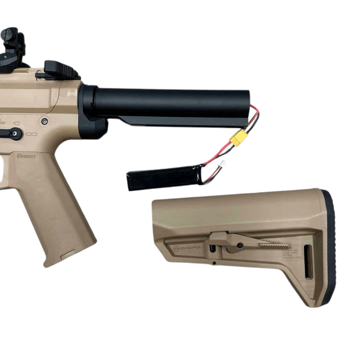 Durable AEG gel blaster with tactical rail system - Tactical Edge Hobbies