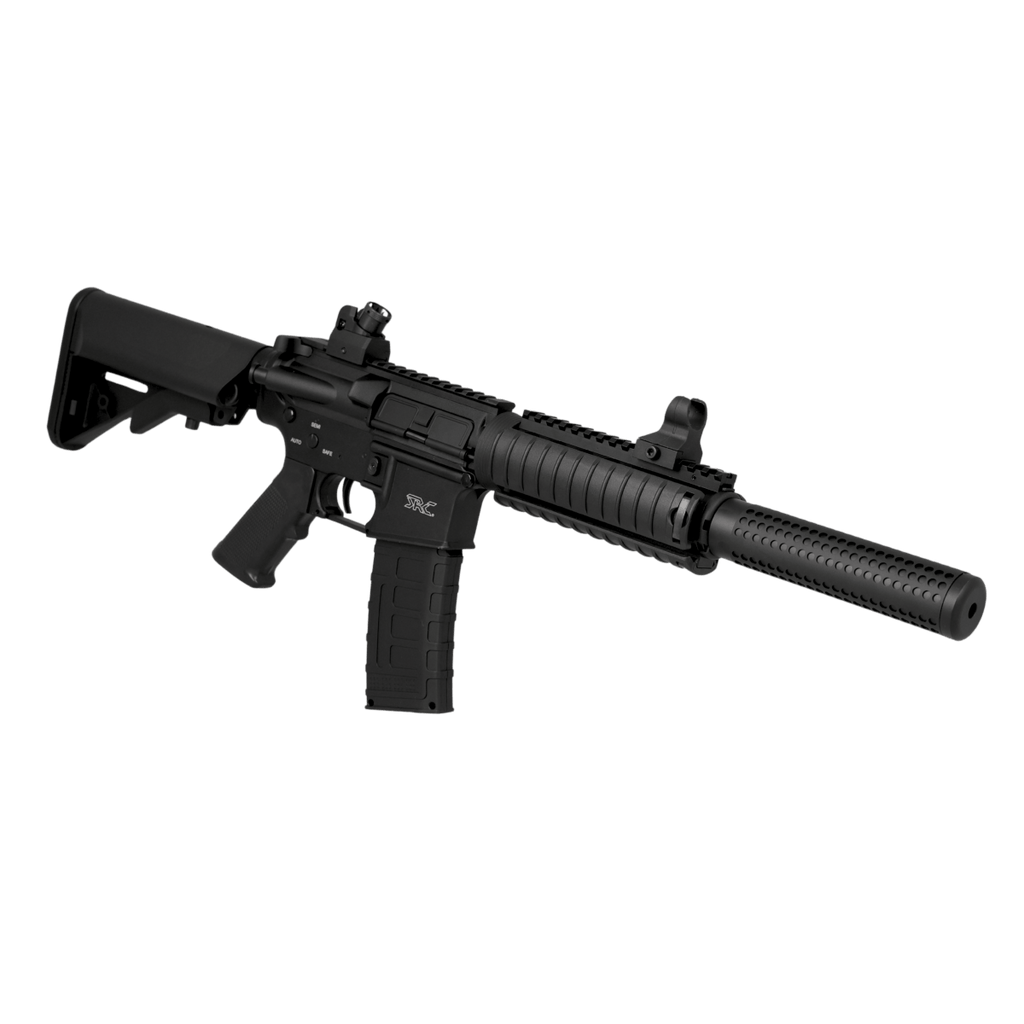SRC SR4 SD Gen II gel blaster equipped with integrated suppressor - Tactical Edge Hobbies