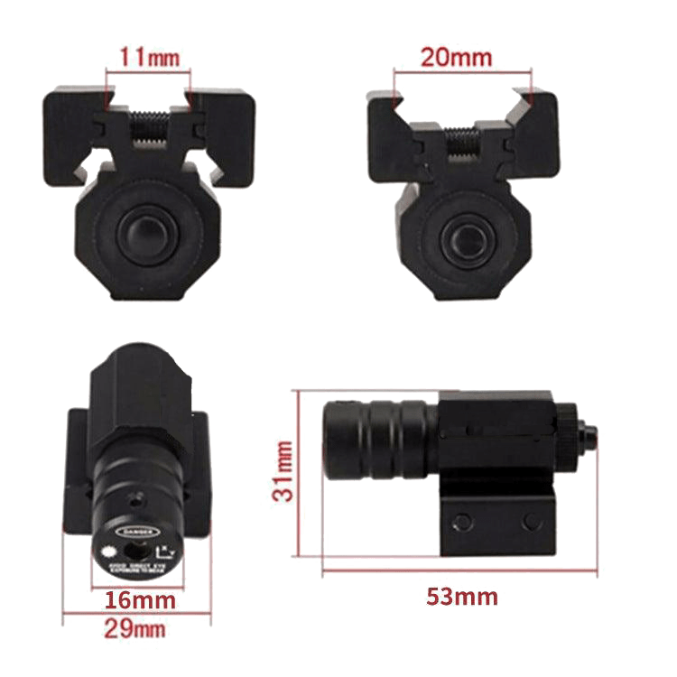 Tactical Red Dot Laser / Tactical Red Dot Laser with Switch Pad