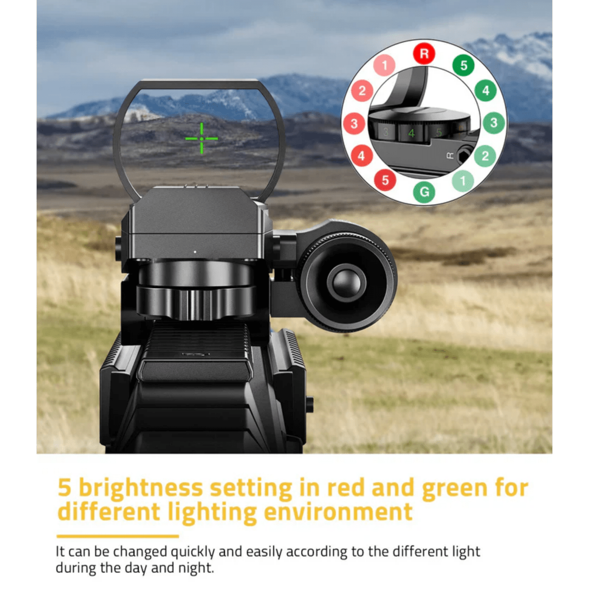 TEAGLE HD101B Red Dot Sight w/Red Laser
