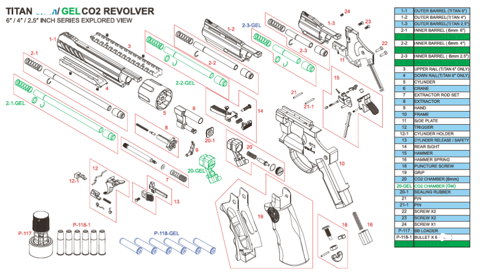 SRC TITAN Revolver Replacement Valve Chamber Assembly - Tactical Edge Hobbies