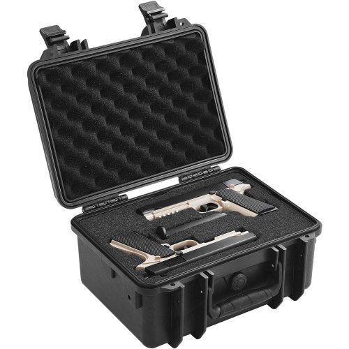 Lockable VEVOR Hard Pistol Case for 2 Pistols with Foam - Tactical Edge Hobbies