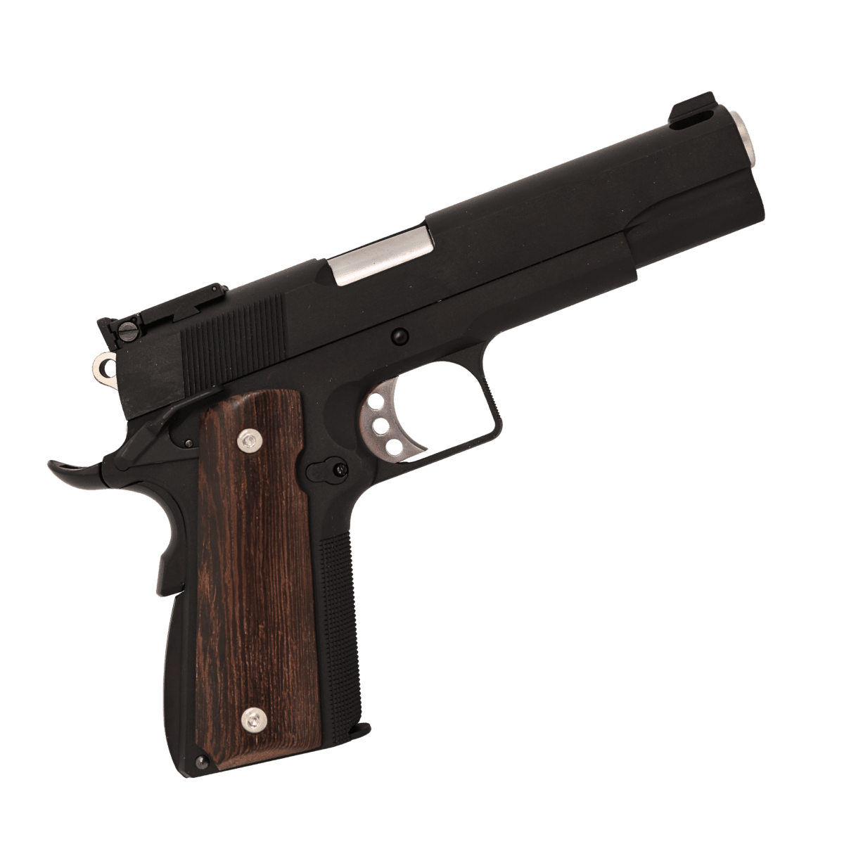 WE Tech 1911 classic wooden grip GBB gel blaster no rail - Tactical Edge Hobbies