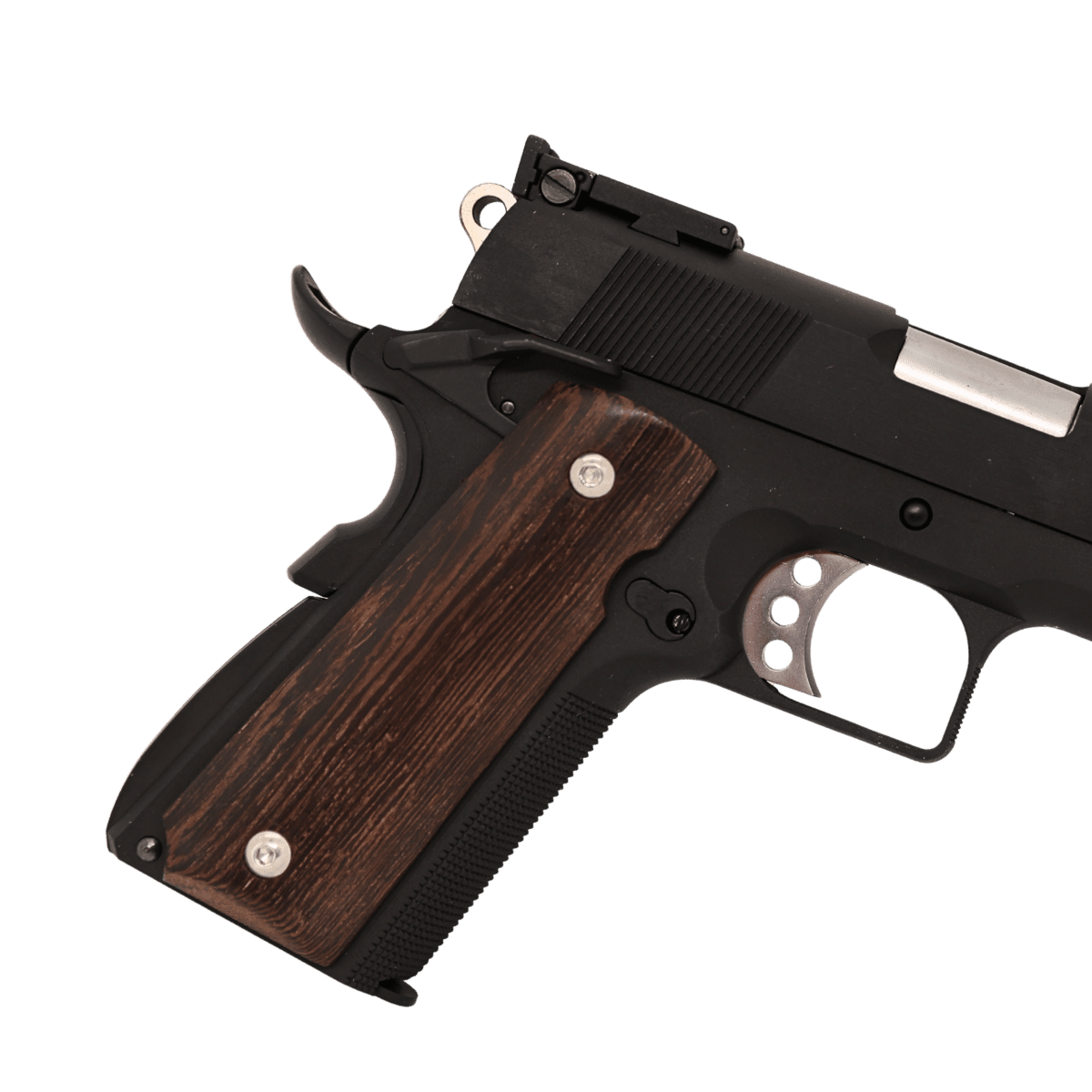WE Tech 1911 GBB gel blaster with classic wooden grips no rail - Tactical Edge Hobbies