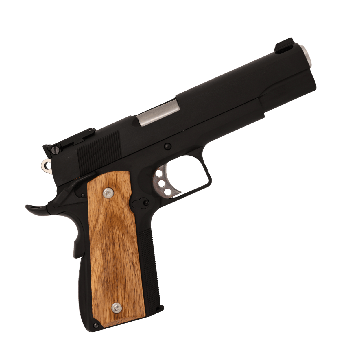 WE Tech 1911 light wooden grip GBB gel blaster no rail - Tactical Edge Hobbies