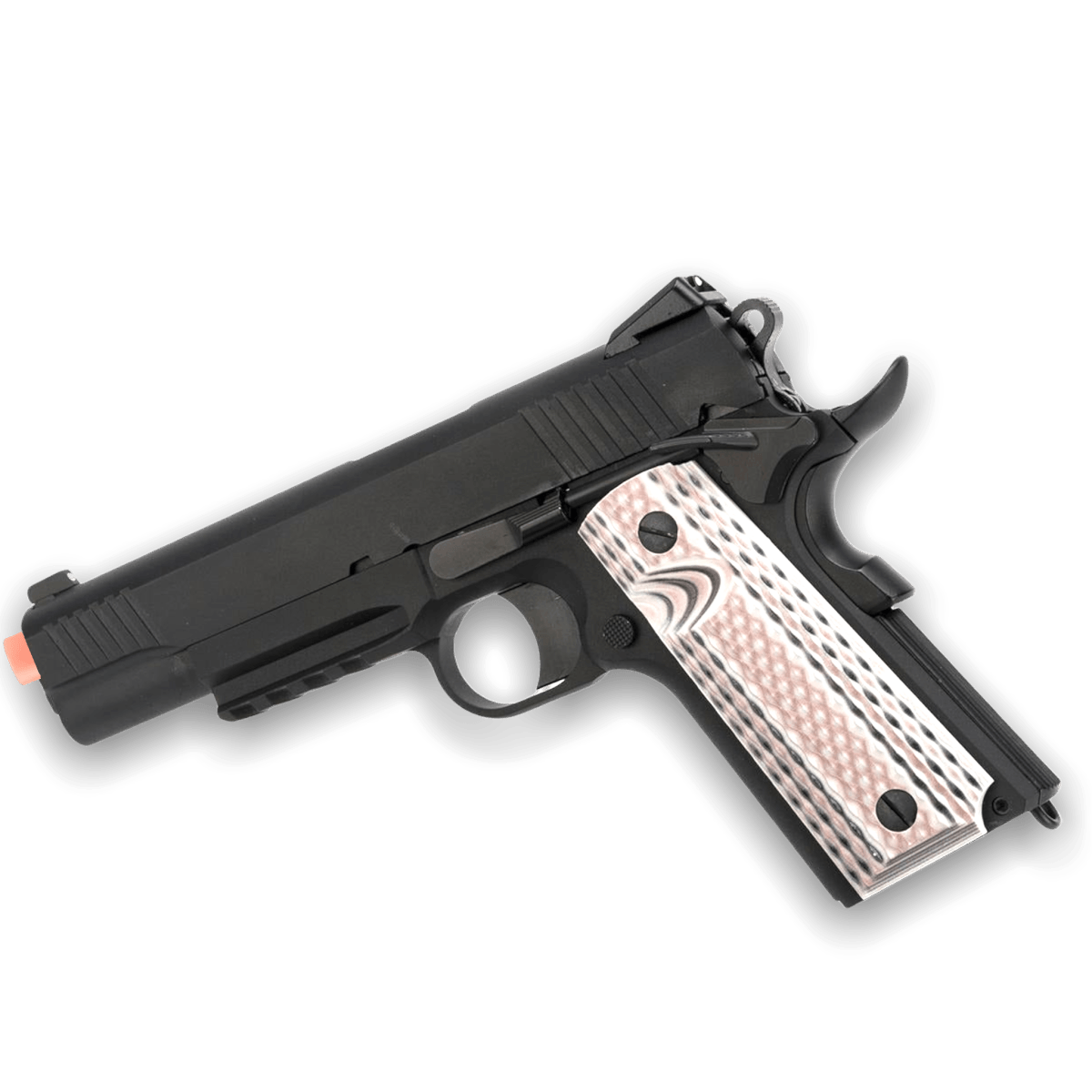 WE Tech 1911 M45A1 Gelsoft Gas Blowback Gel Blaster with ergonomic grip - Tactical Edge Hobbies