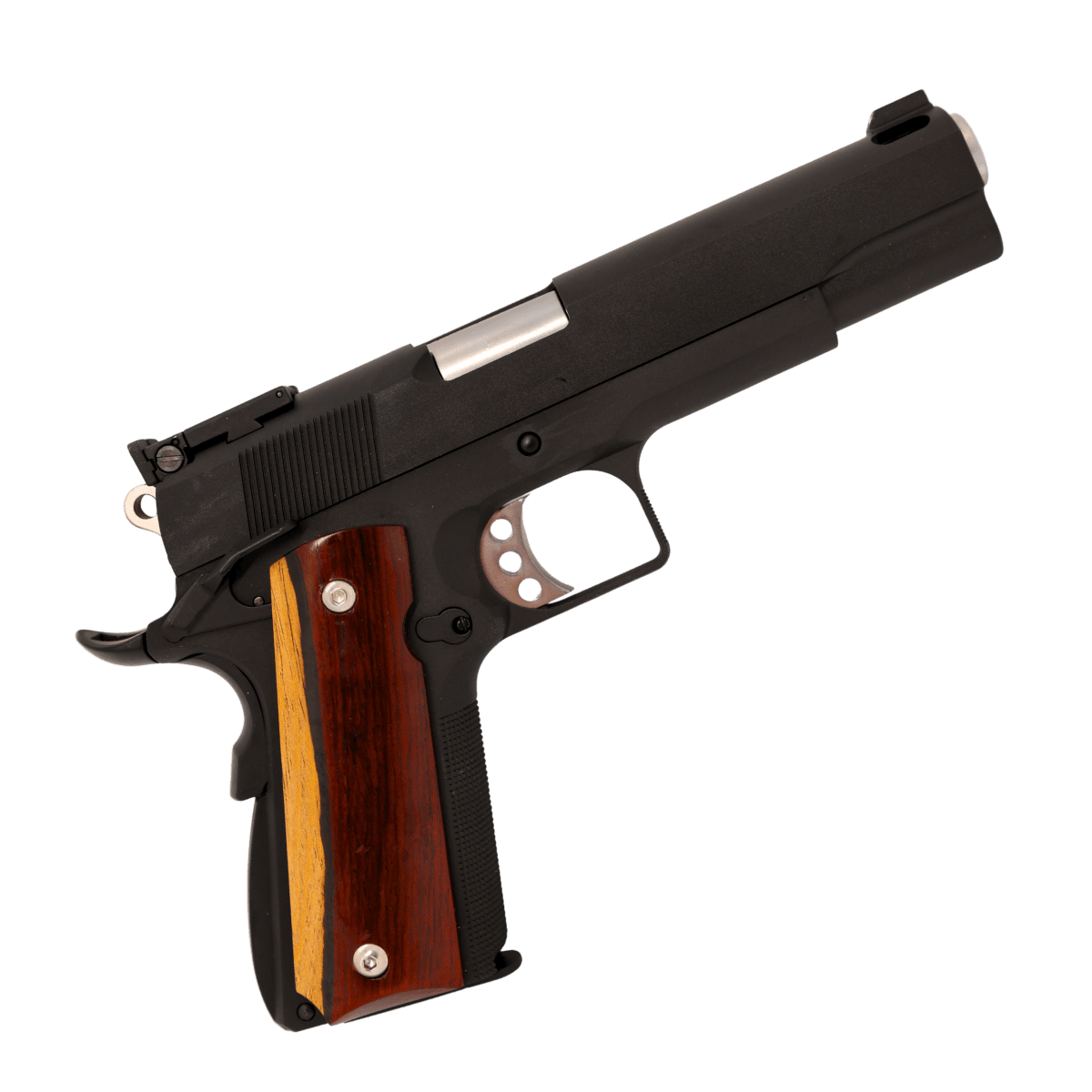 WE Tech 1911 two face wood grip GBB gel blaster no rail - Tactical Edge Hobbies