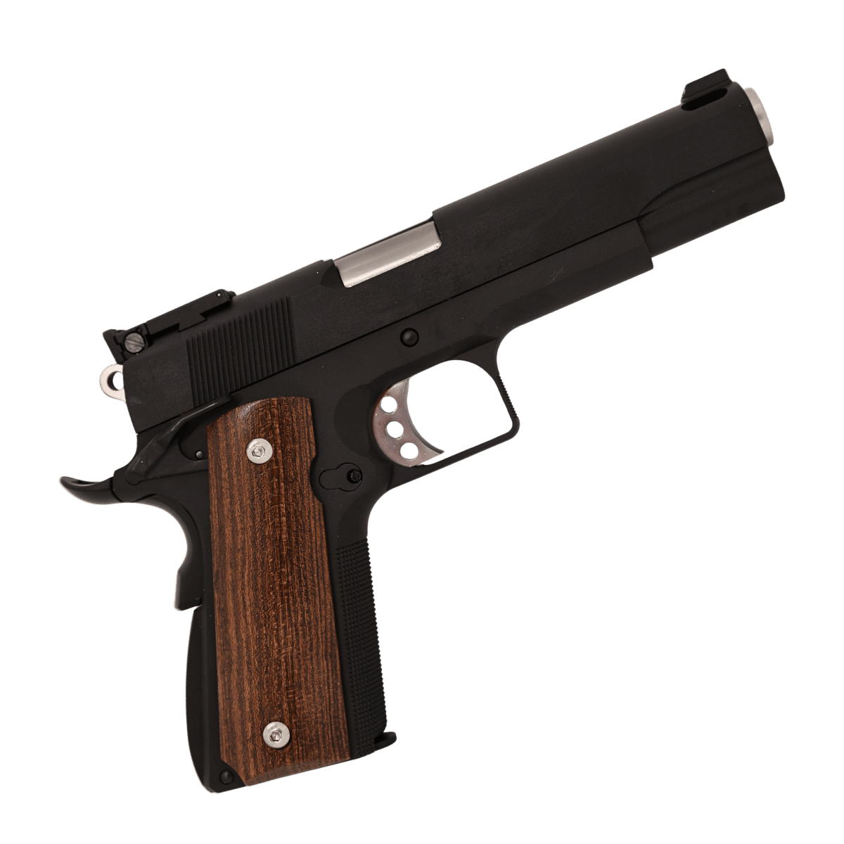 WE Tech 1911 wooden grip GBB gel blaster no rail - Tactical Edge Hobbies